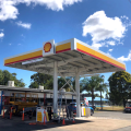 Prefabricated Steel Space Frame Gas Station Design